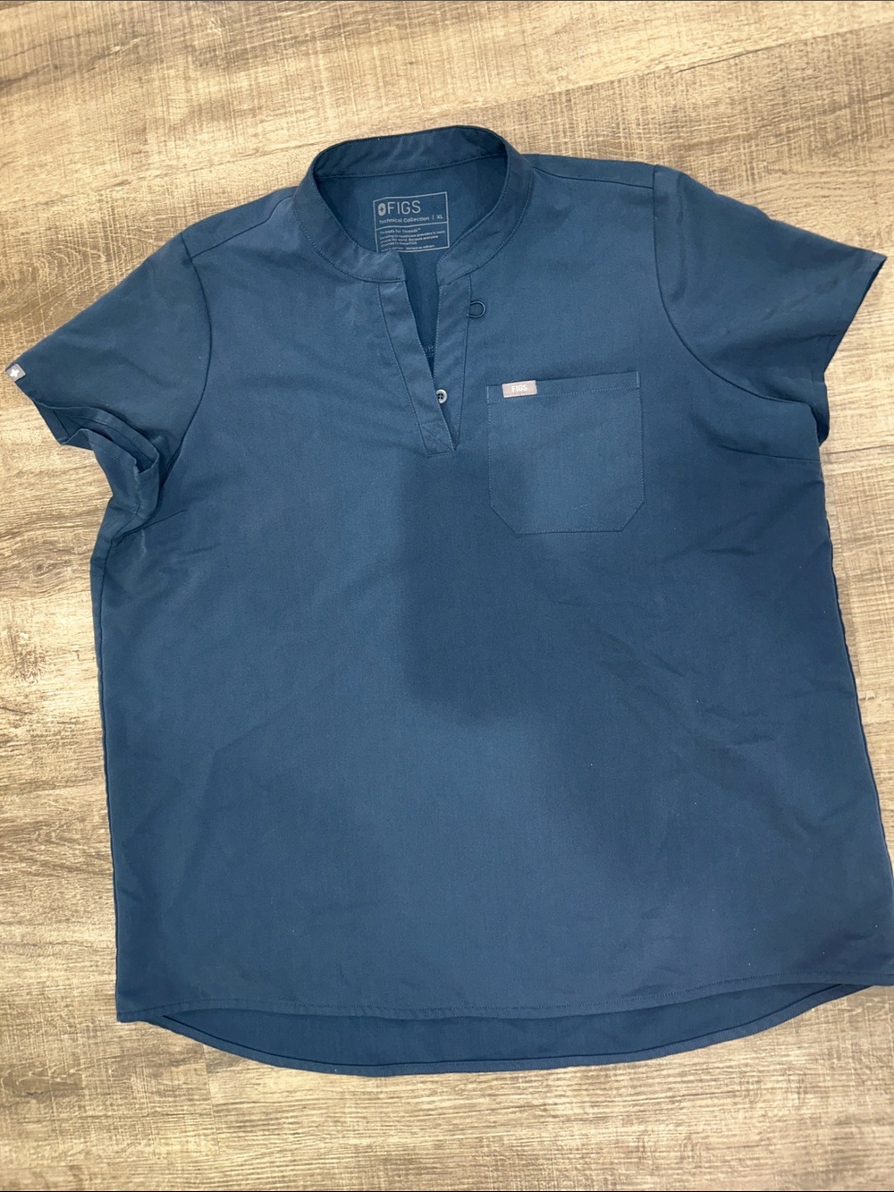 Figs Navy Short Sleeve